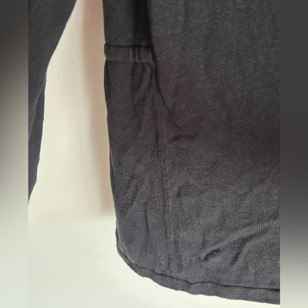 J. Jill Linen Rayon Knit Washed Black 3 Button Cardigan Relaxed Minimalist Sz XL - Picture 14 of 16